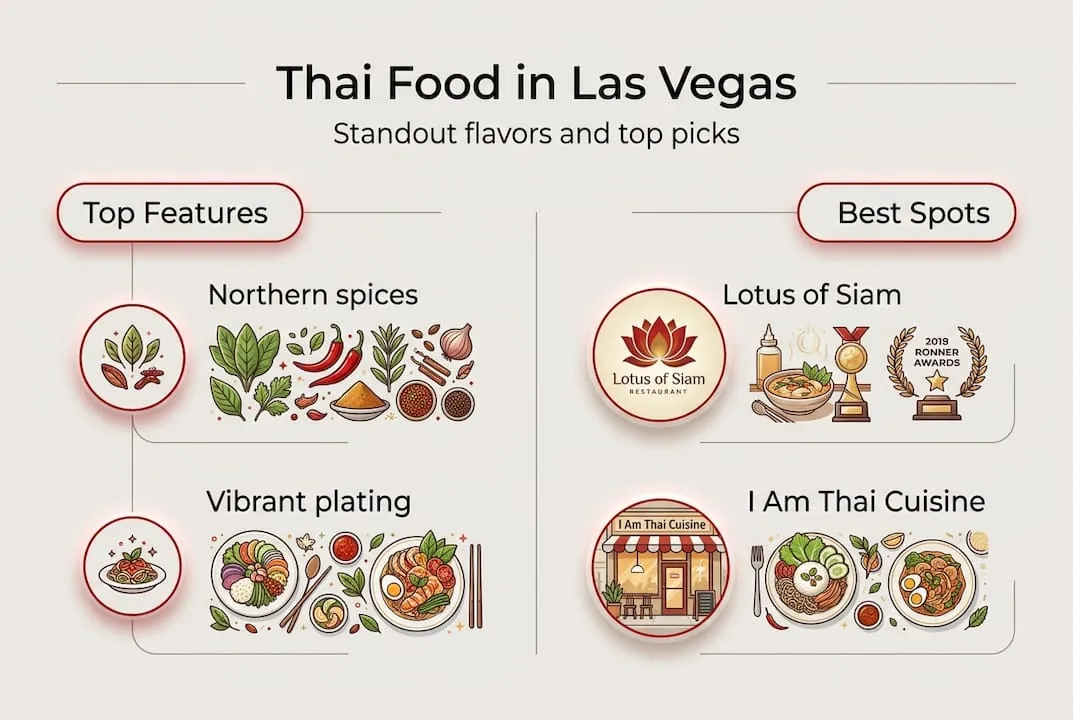 Infographic Las Vegas Thai food highlights
