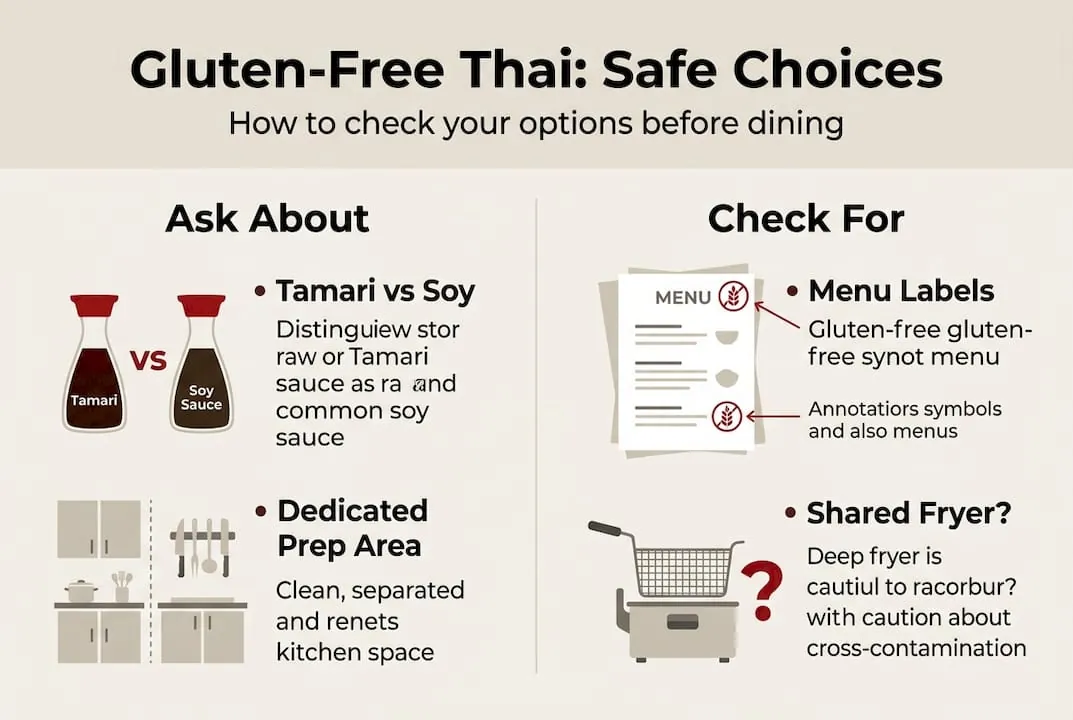 Infographic: verifying gluten-free Thai food safety