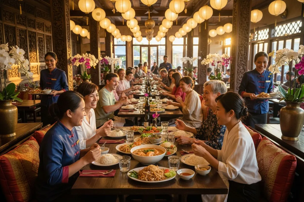 Thai restaurant dining