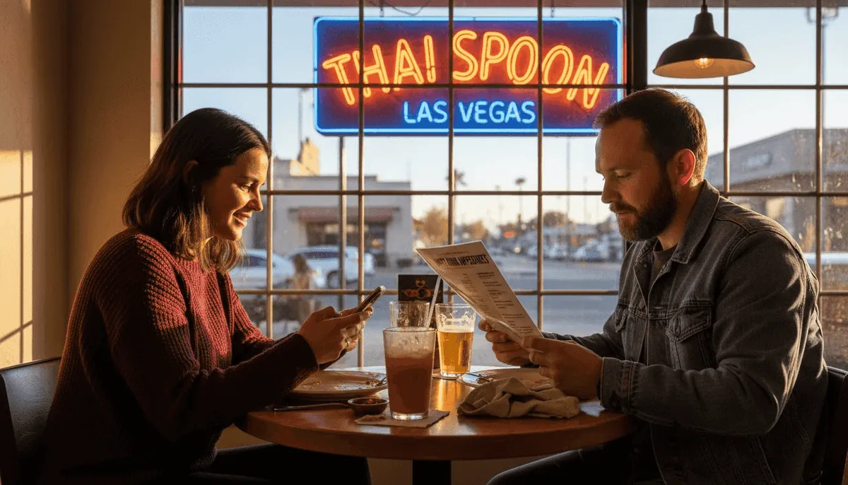 Couple reviews happy hour menu at Thai Spoon