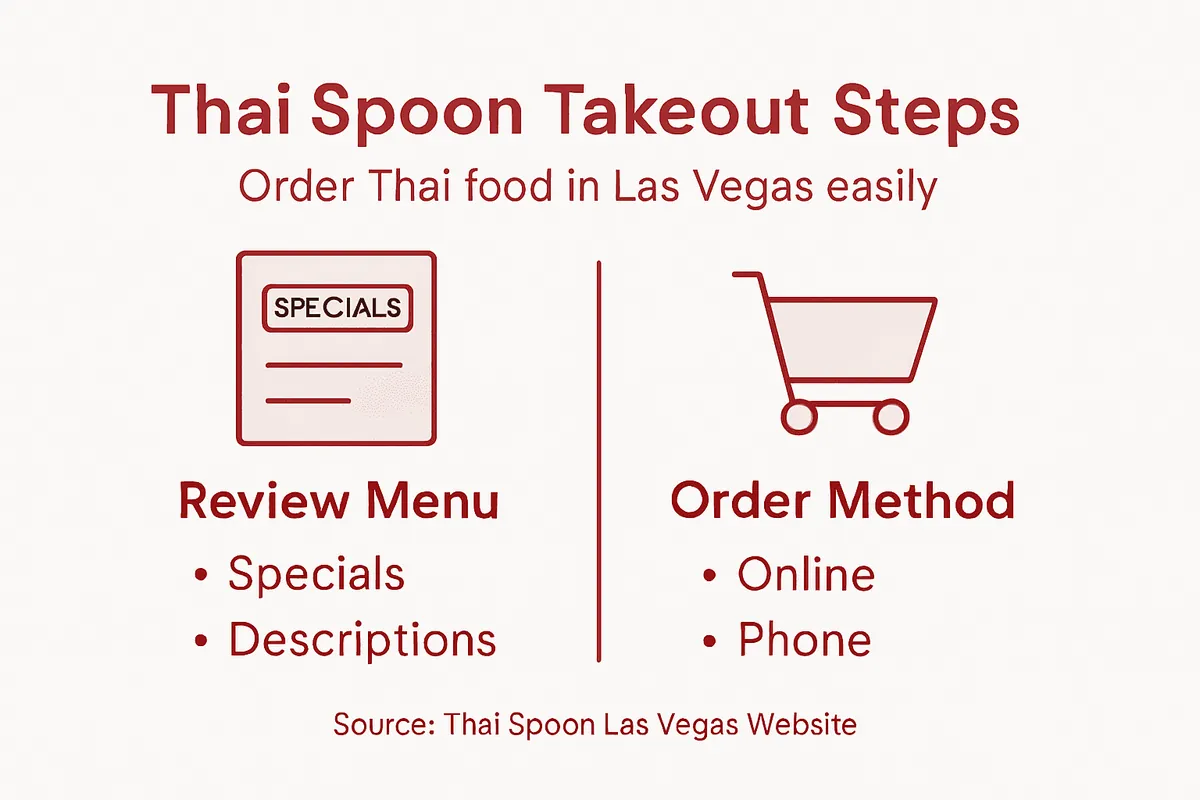 Infographic of Thai Spoon takeout steps