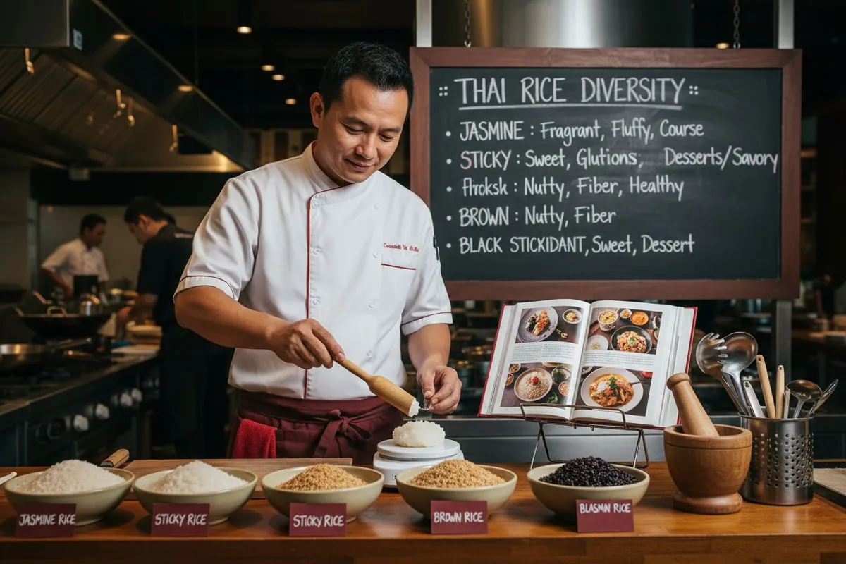 Thai rice varieties table