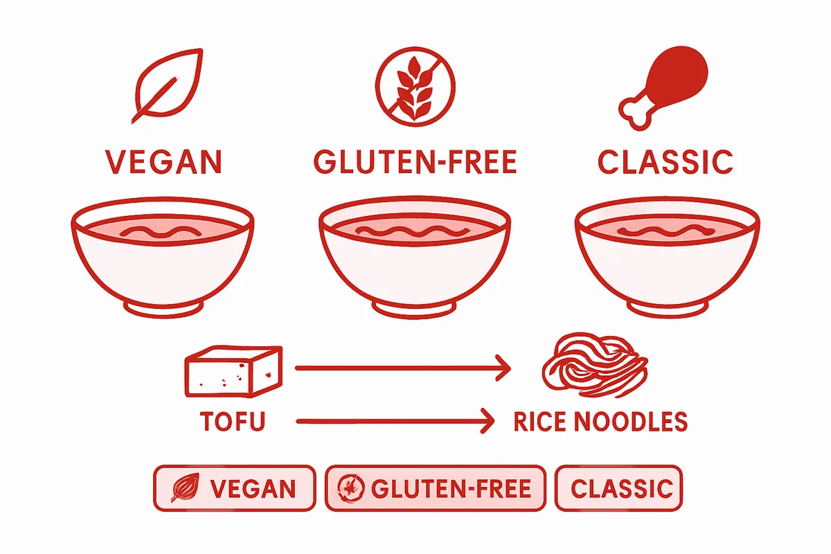 Infographic: Thai soup classic and adapted versions