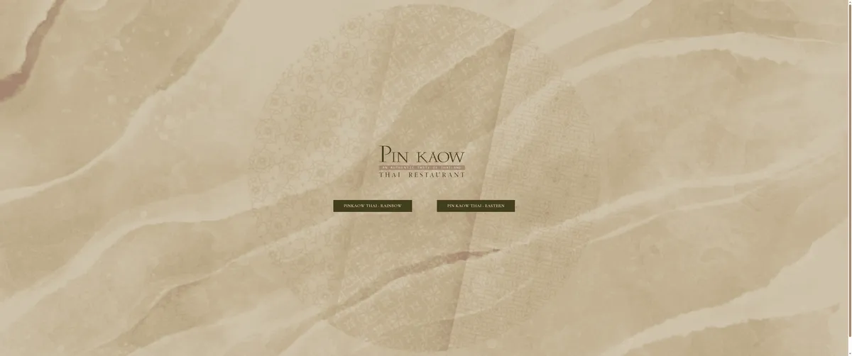 Pin Kaow Thai Restaurant website screenshot
