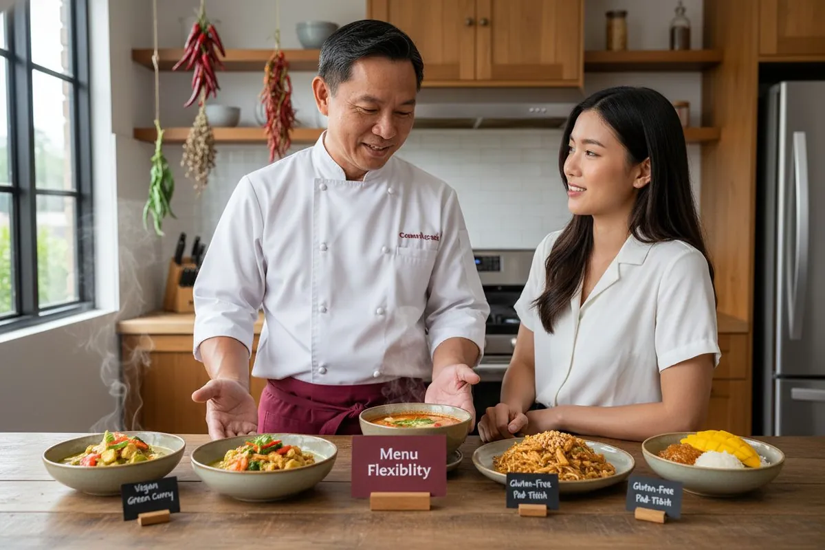 Thai menu preparation