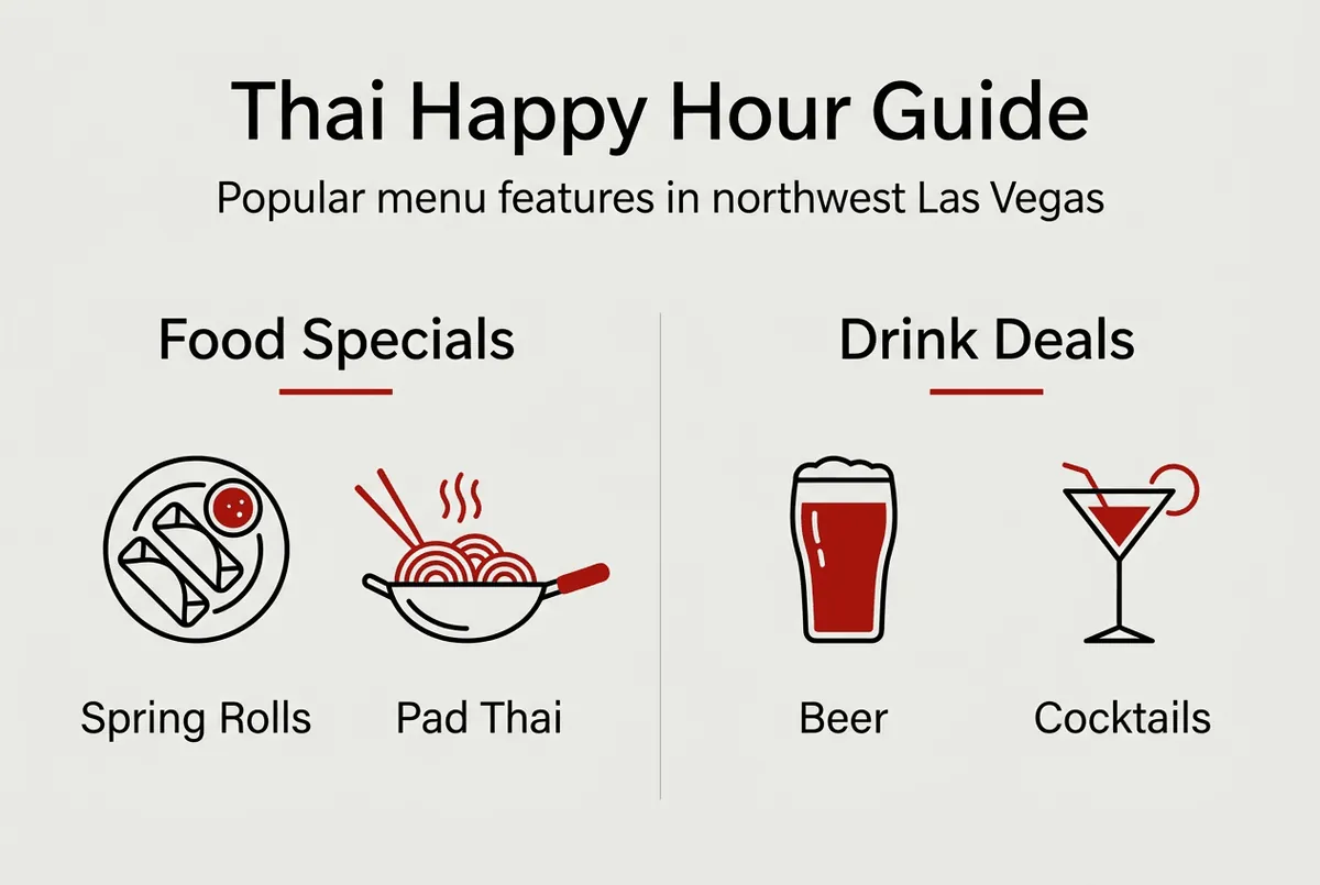 Infographic showing Thai happy hour deals