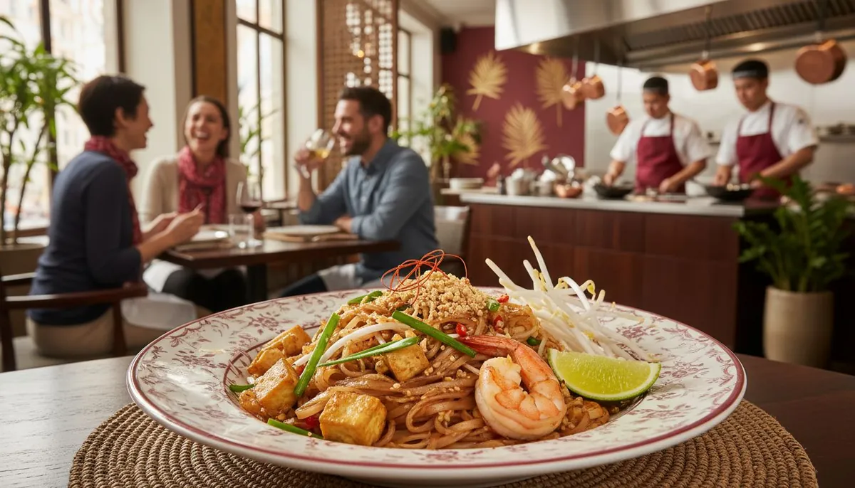 pad thai restaurant scene