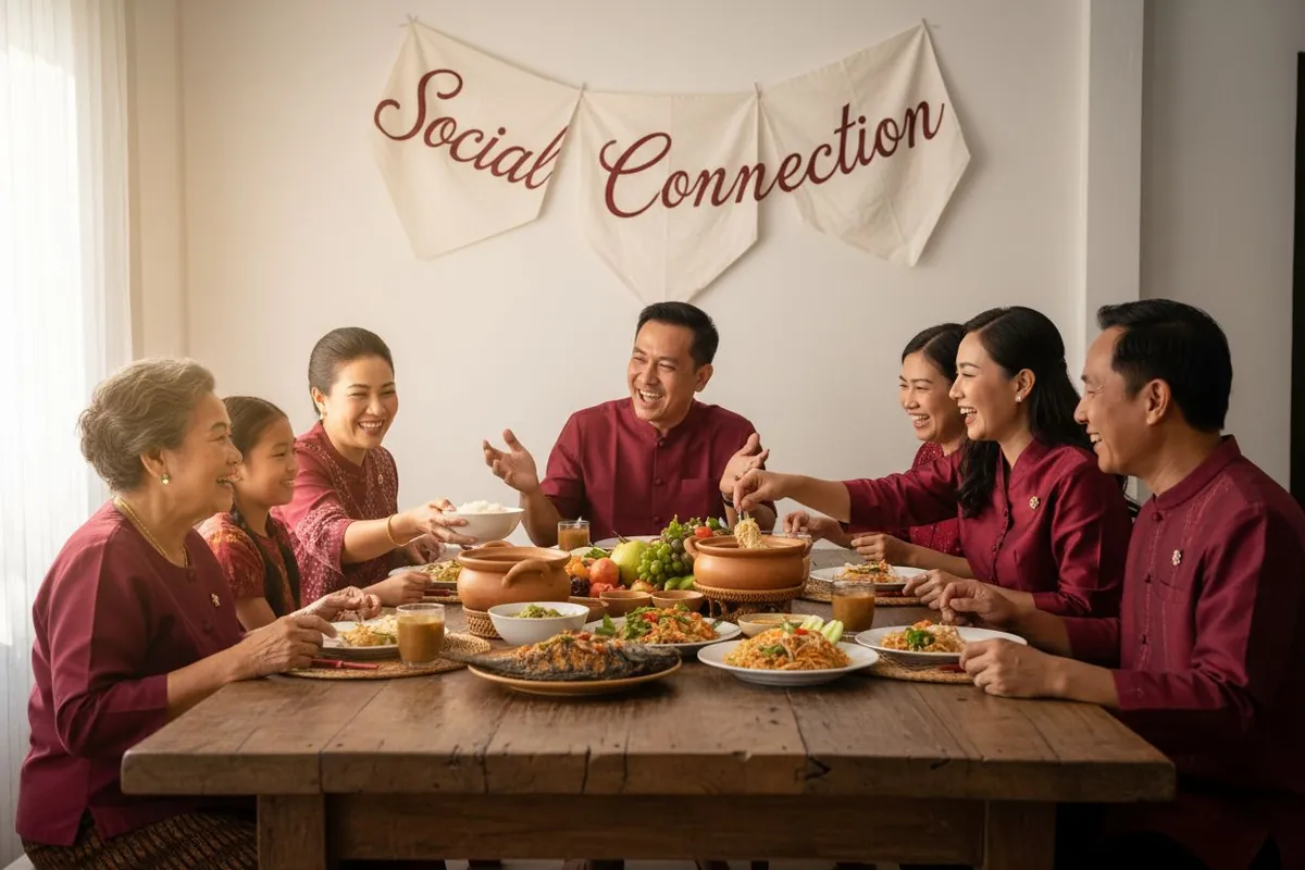 Thai family dining culture
