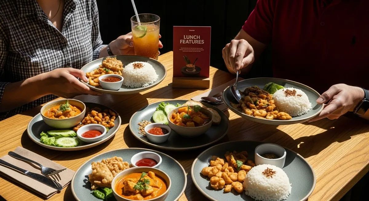 Thai lunch meal variety