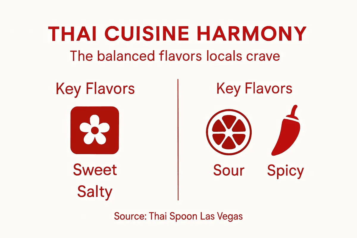 Infographic showing Thai flavor harmony overview